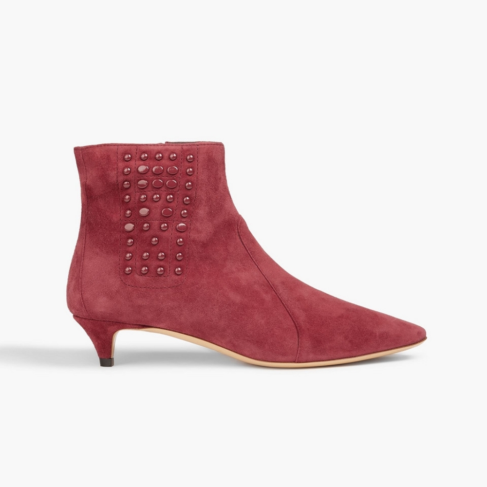 Tod's Chic Red Ankle Booties